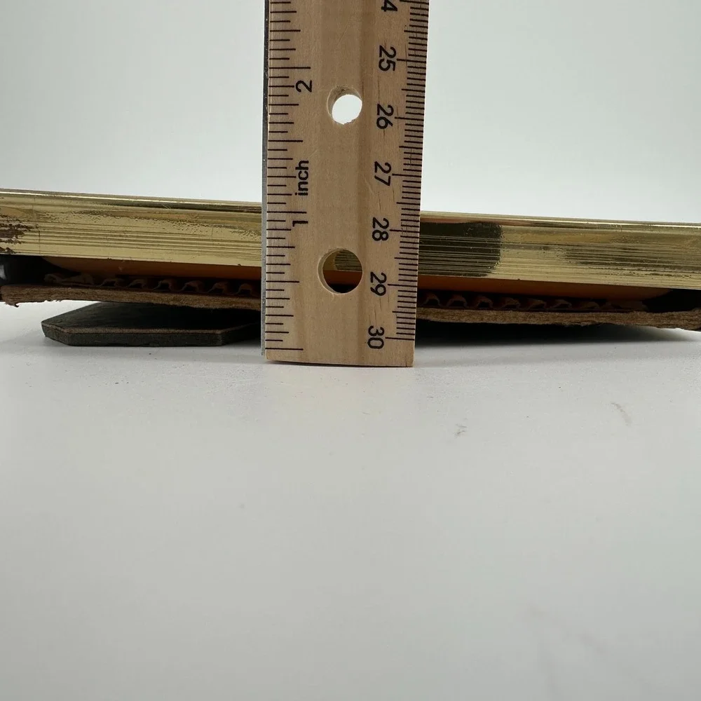 Vintage Intercraft 5x7 Gold Tone Frame w/ Non-Glare Glass‎ & Easel